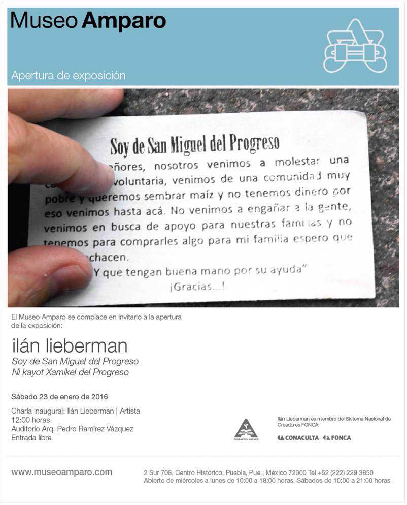 Soy de San Miguel del Progreso de Ilan Liberman en Museo Amparo